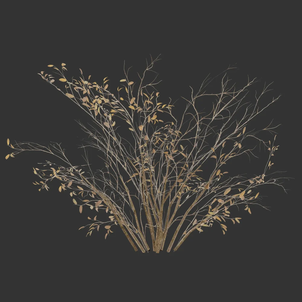 Simple Winter Bush-Game Ready