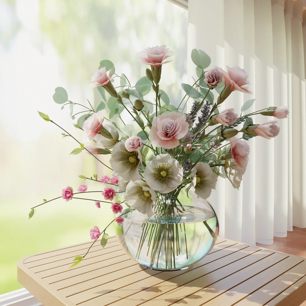 Spring Floral Vase