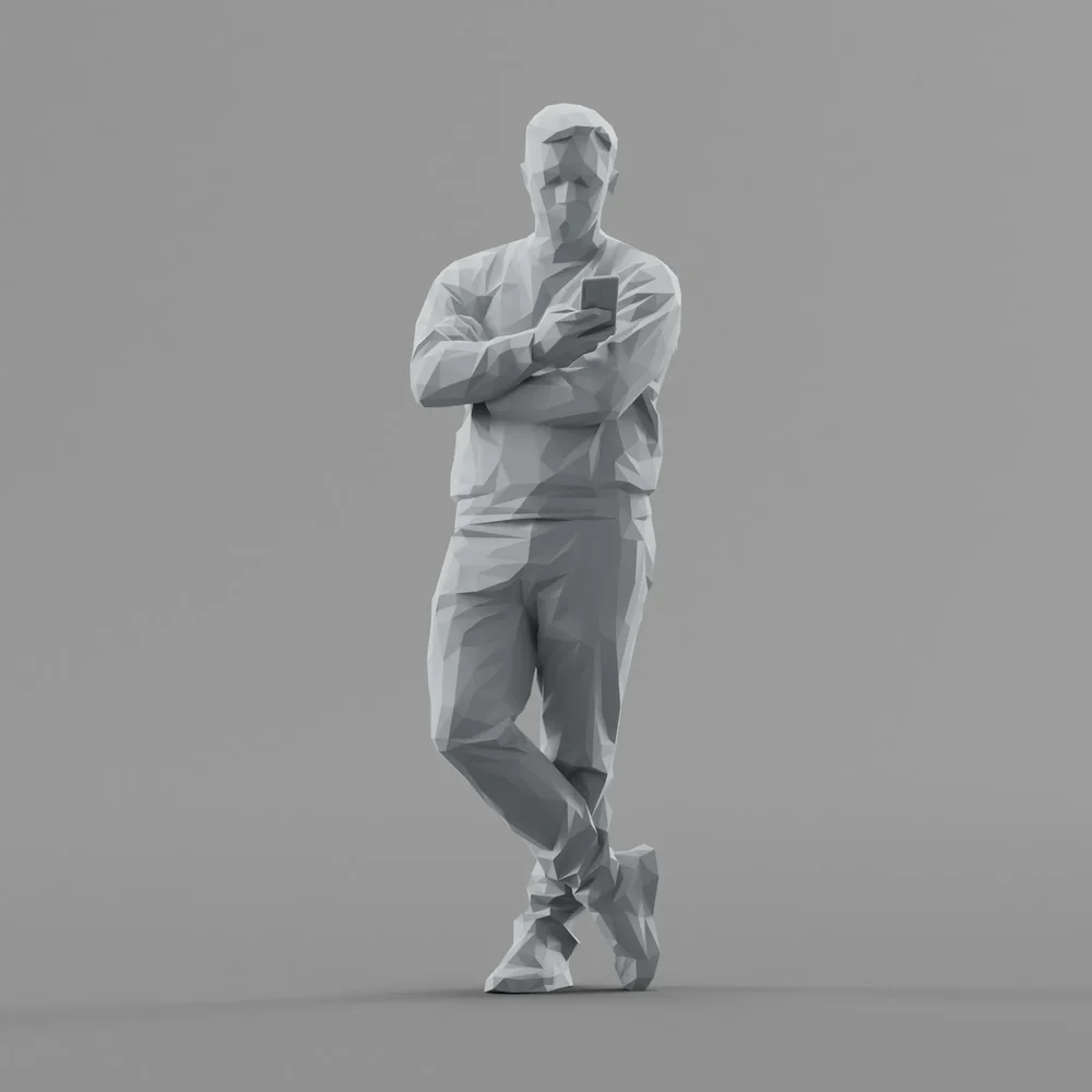 Lowpoly Male Standing