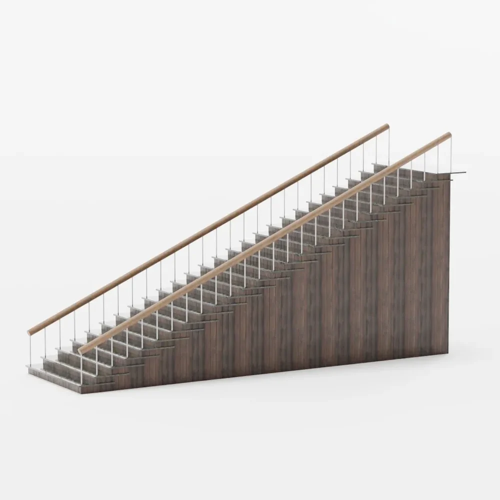 Wooden Staircase Geometry Nodes Art