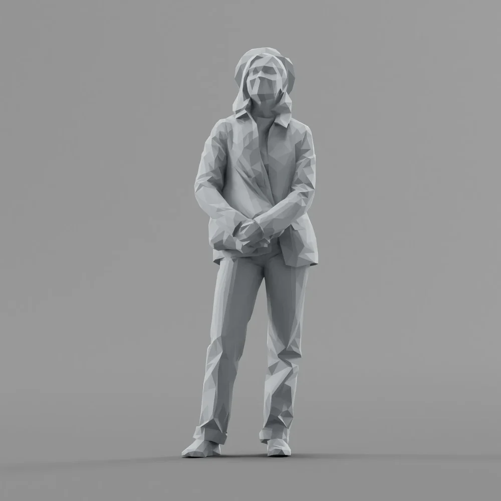 Lowpoly Female Standing