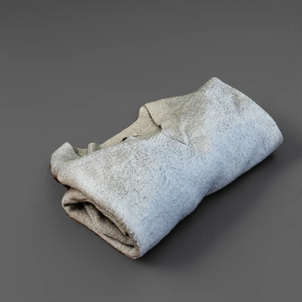Grey Wool Sweater Scan