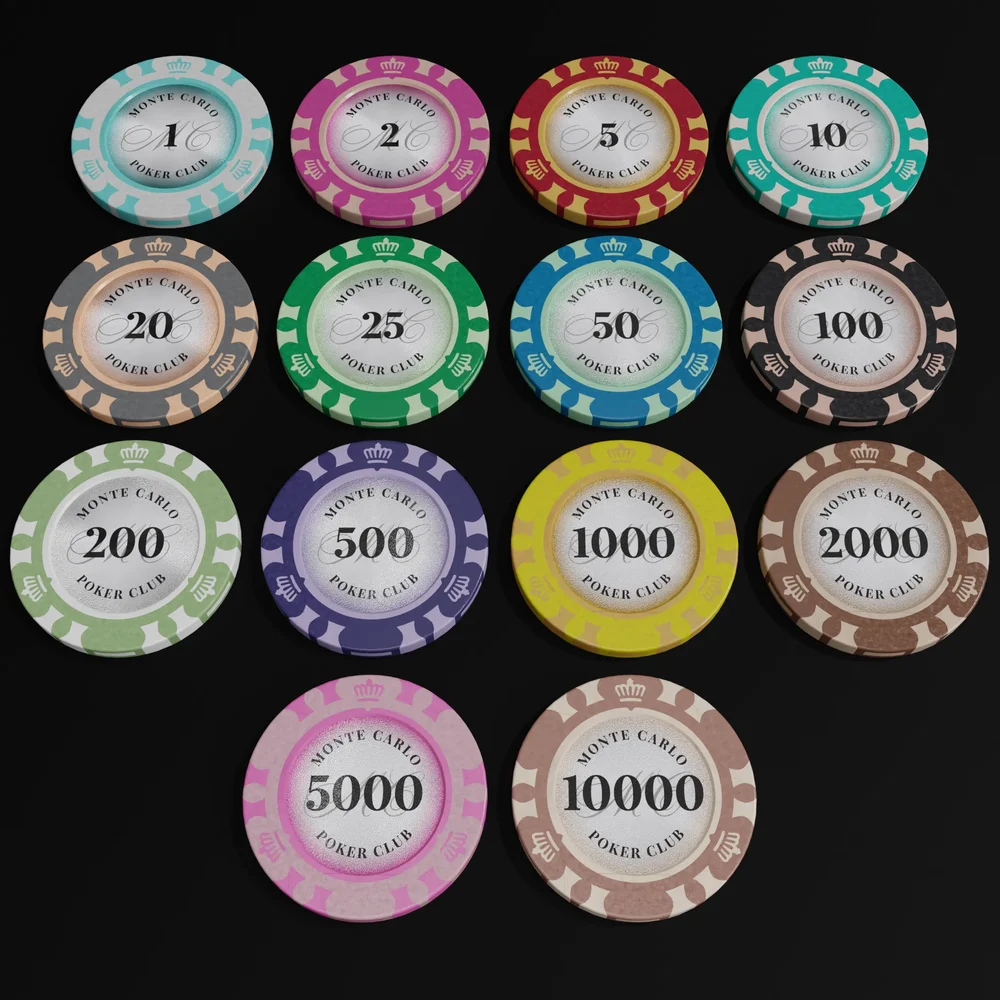 Monte Carlo Poker Club Casino Chips