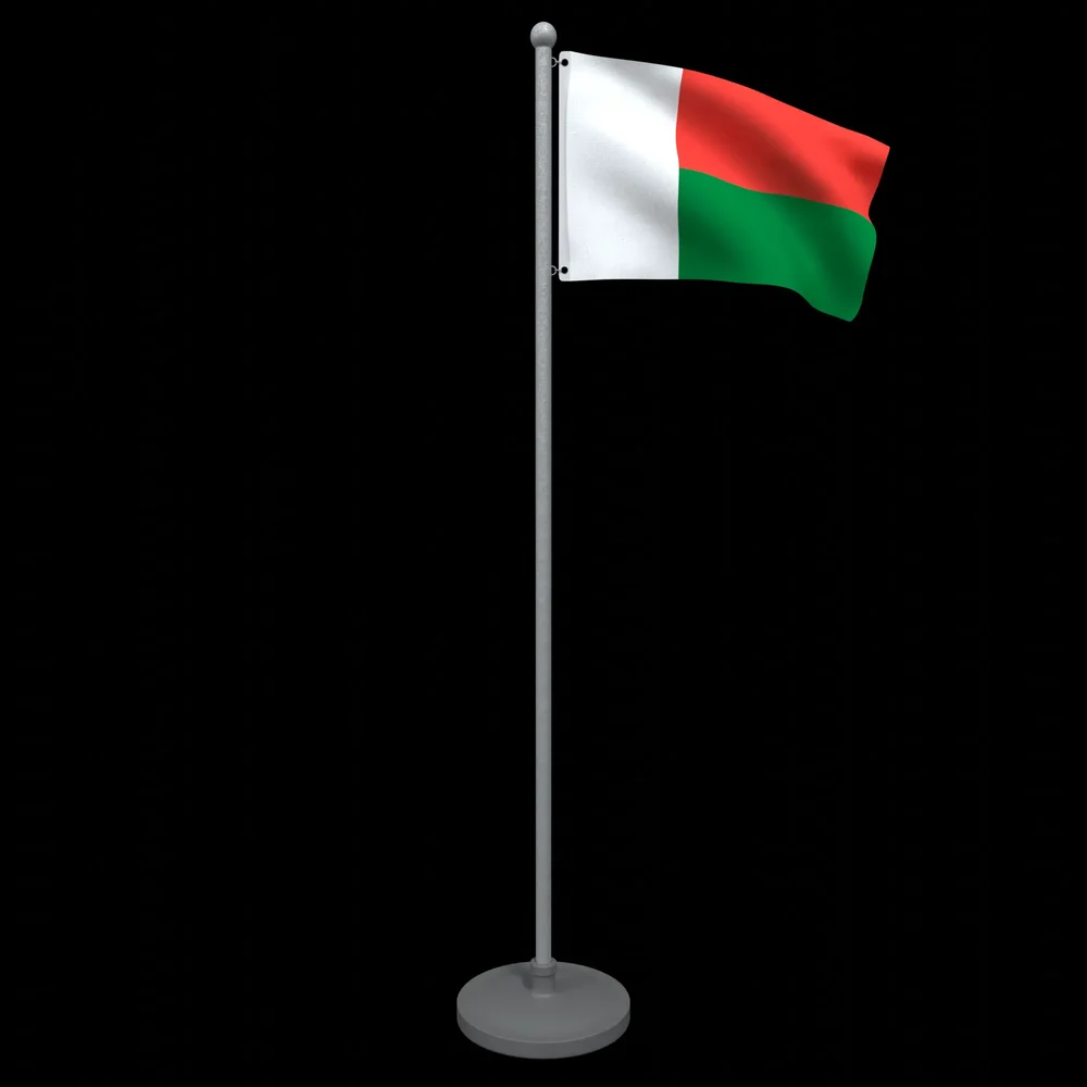 Animated Flag Of Madagascar