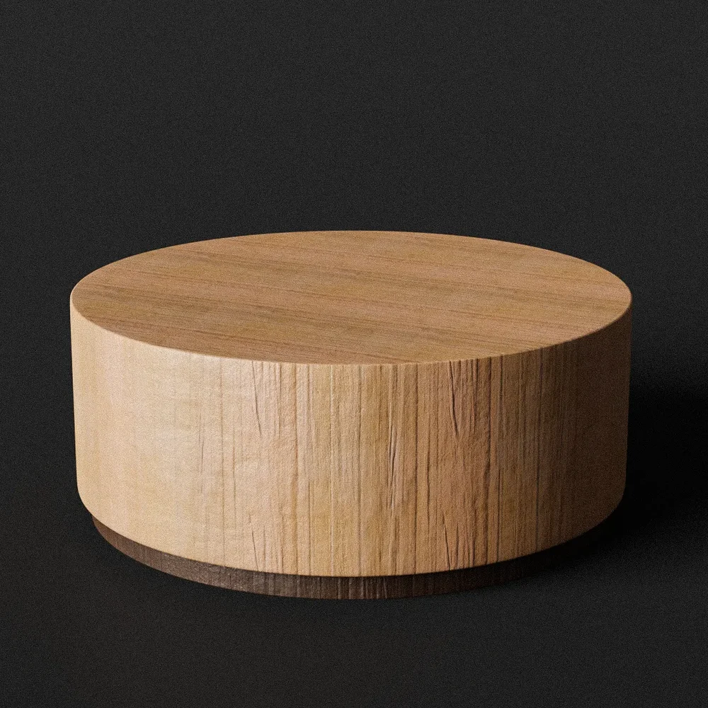 Wooden Coffee Table Round