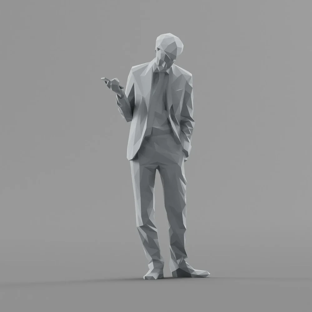 Lowpoly Male Standing