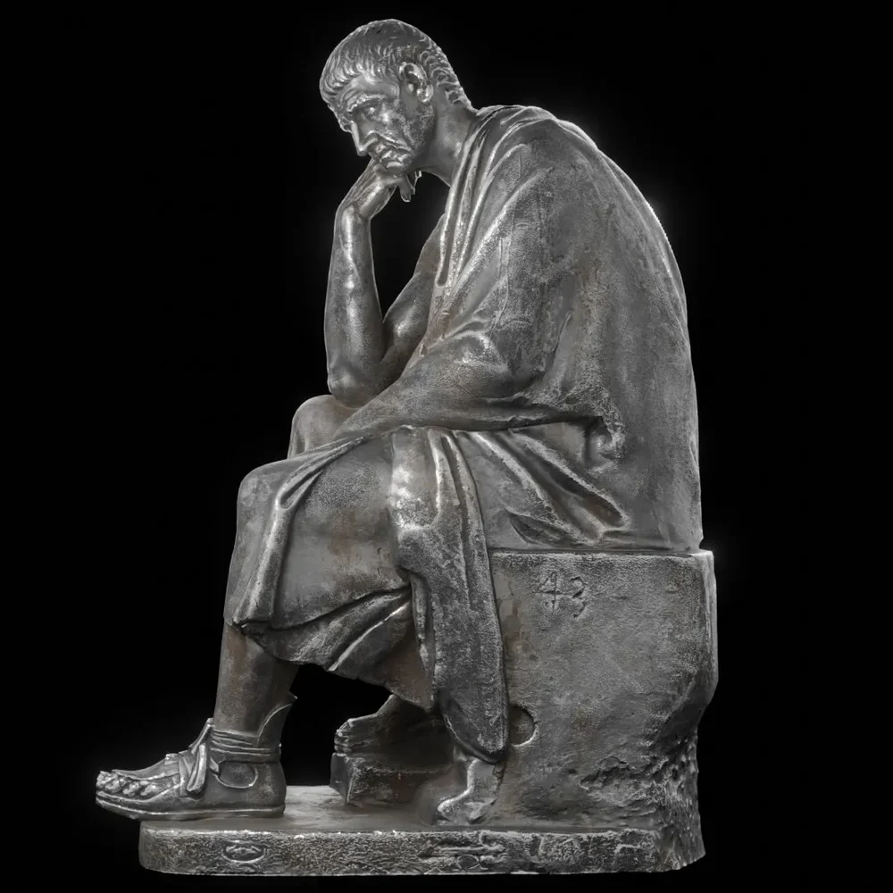 Steel Seated Philosopher