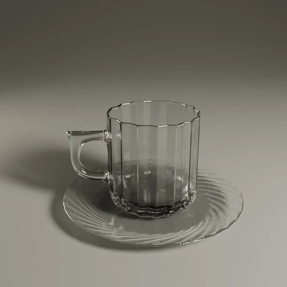 Glass And Saucer