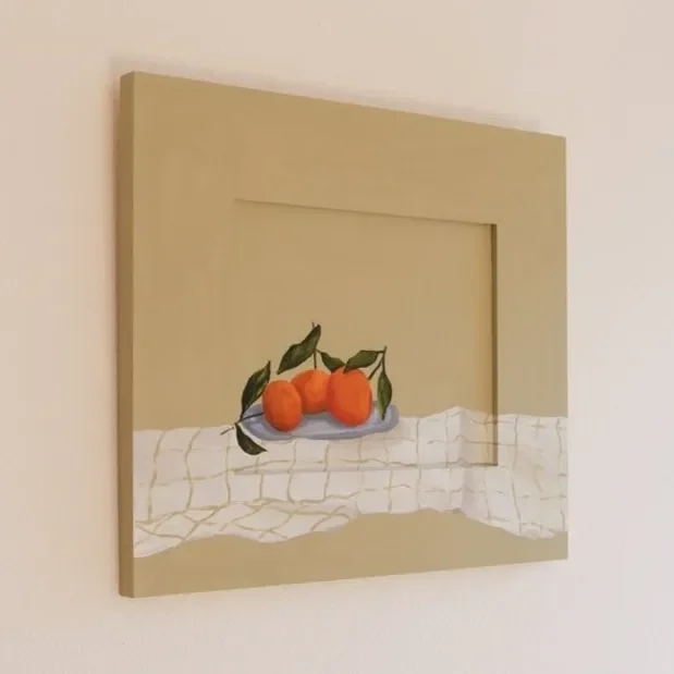 Oranges And Linen Ii Painting