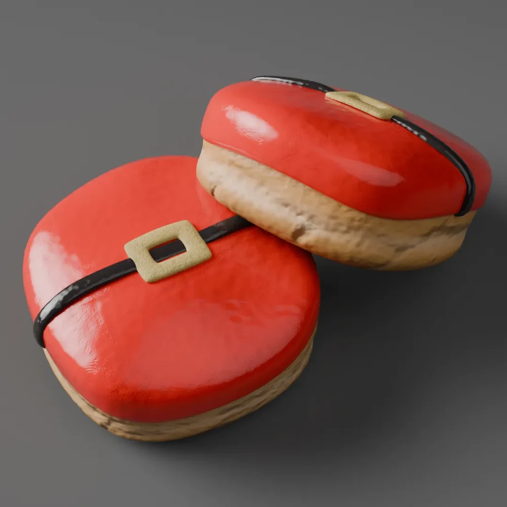 Christmas Santa Donut