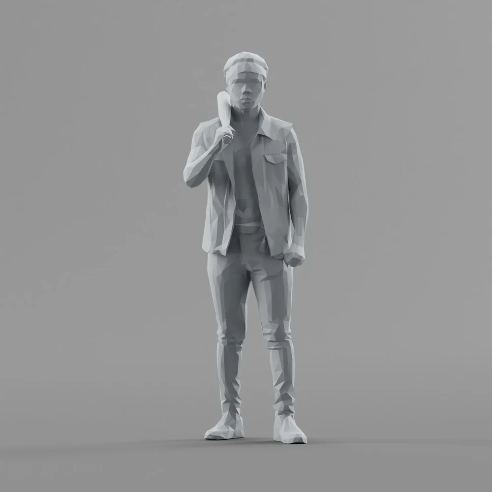 Lowpoly Male Standing