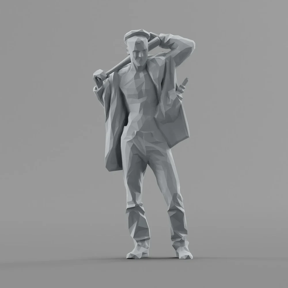 Lowpoly Male Standing