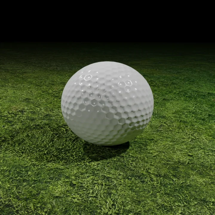 Precision-Crafted Golf Ball 3d Model For Authentic Sporting Experiences