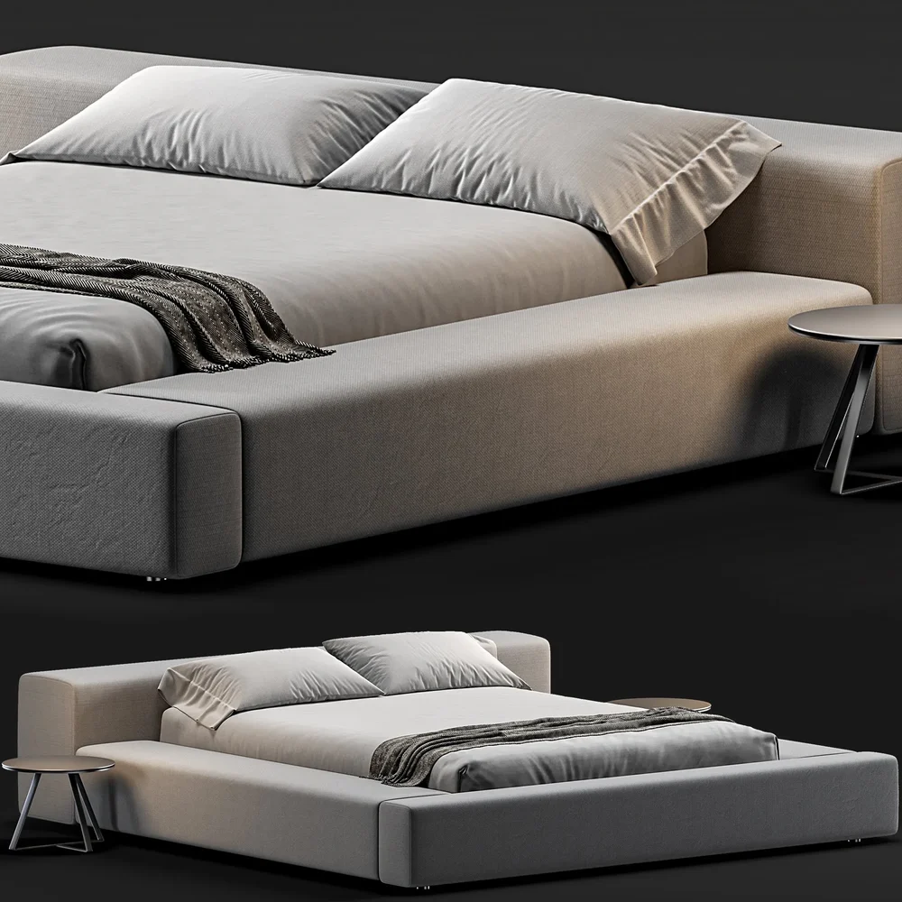 Bed Living Divani Extra Wall