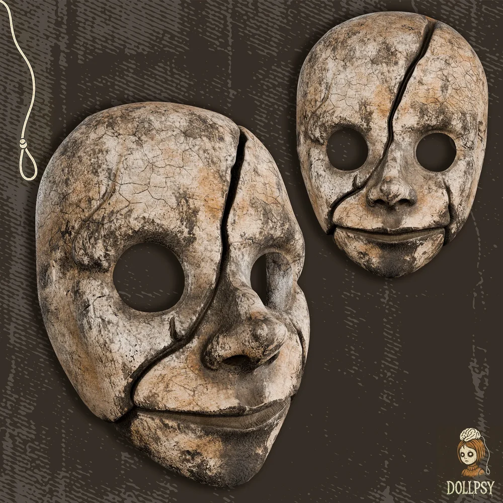 Cracked Wood Mask
