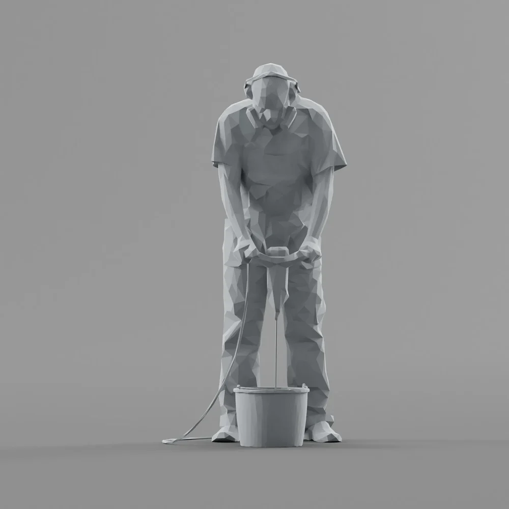 Lowpoly Construction Worker