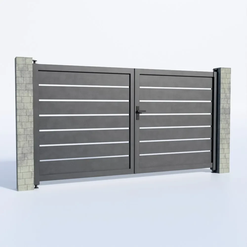 Modern Horizontal Metal Gate