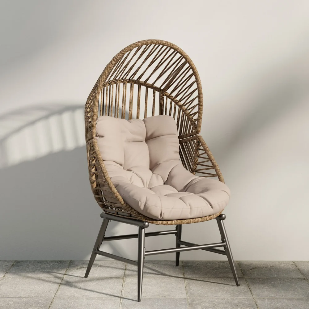Woven Rattan Accent Chair