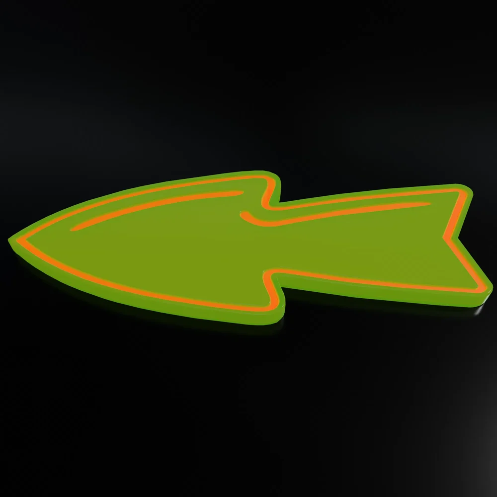 Colorful Glowing Arrow 05
