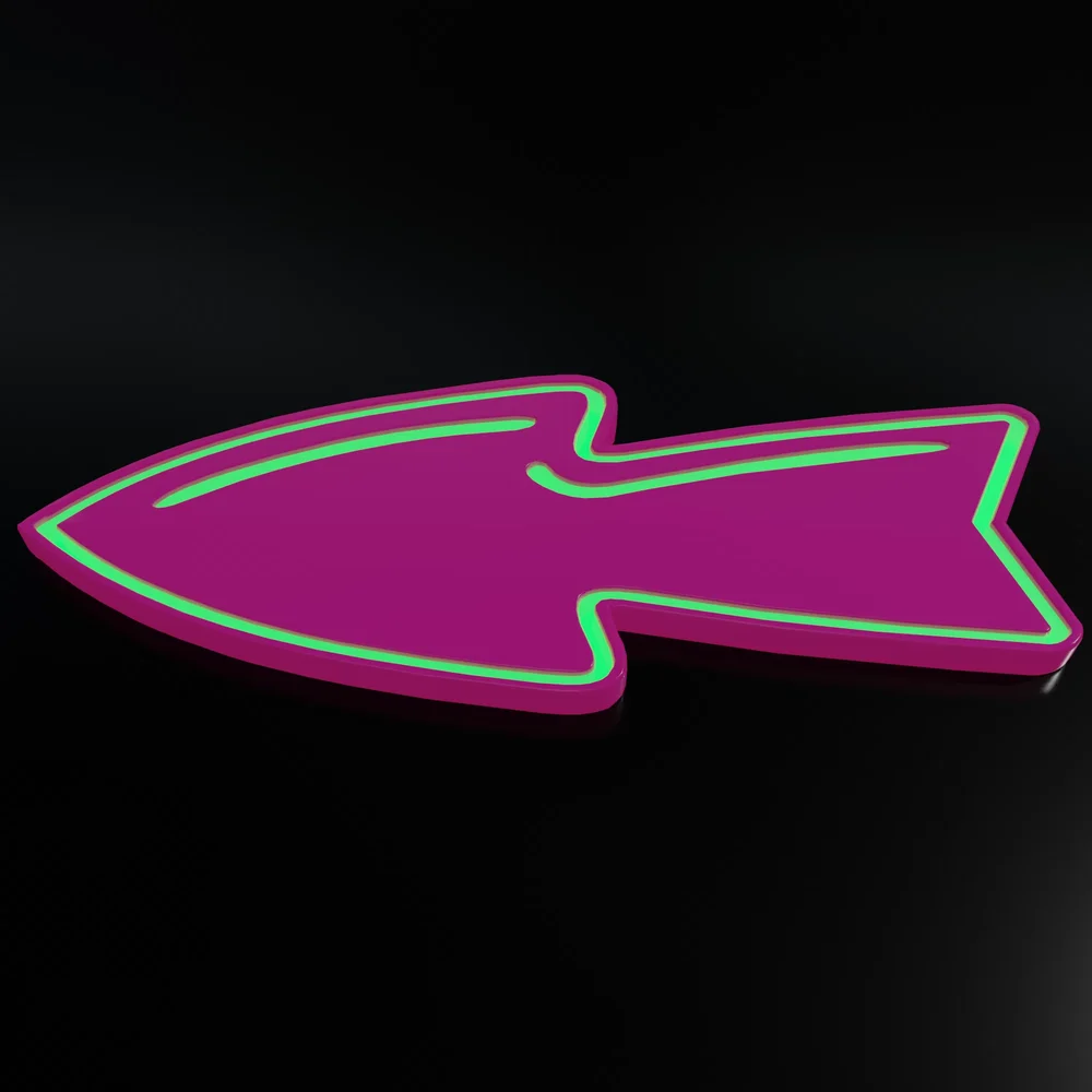 Colorful Glowing Arrow 04