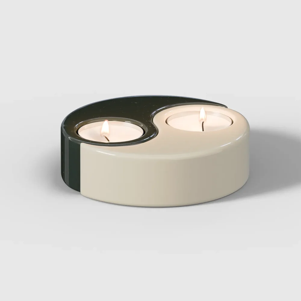 Ying Yang Candle Holder