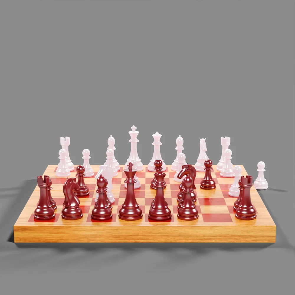 Elegant Minimal Chess Set