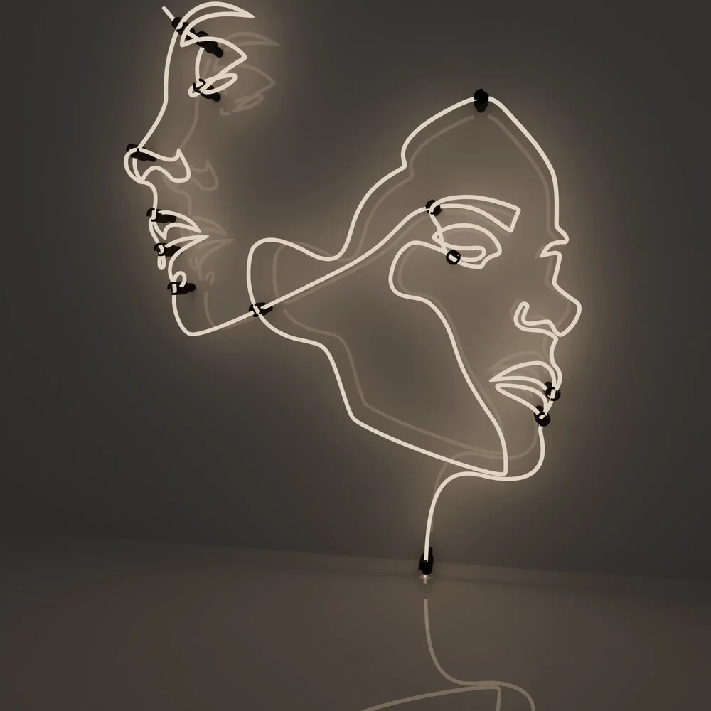 Neon Wall Light Face 03