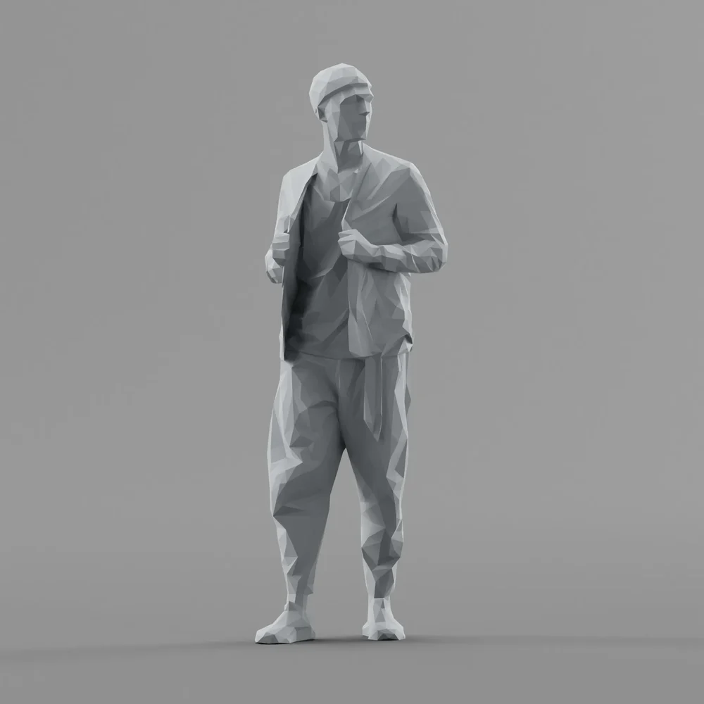 Lowpoly Male Standing