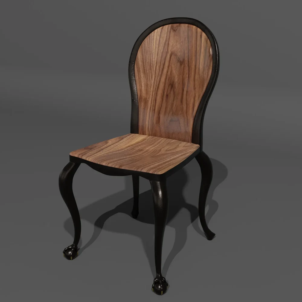 Iron Chair With Eagle Claws