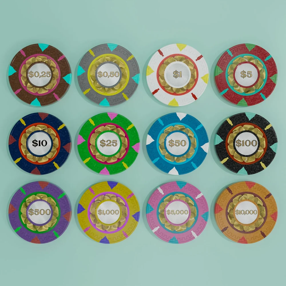 Mint Clay Smith Poker Chip Set