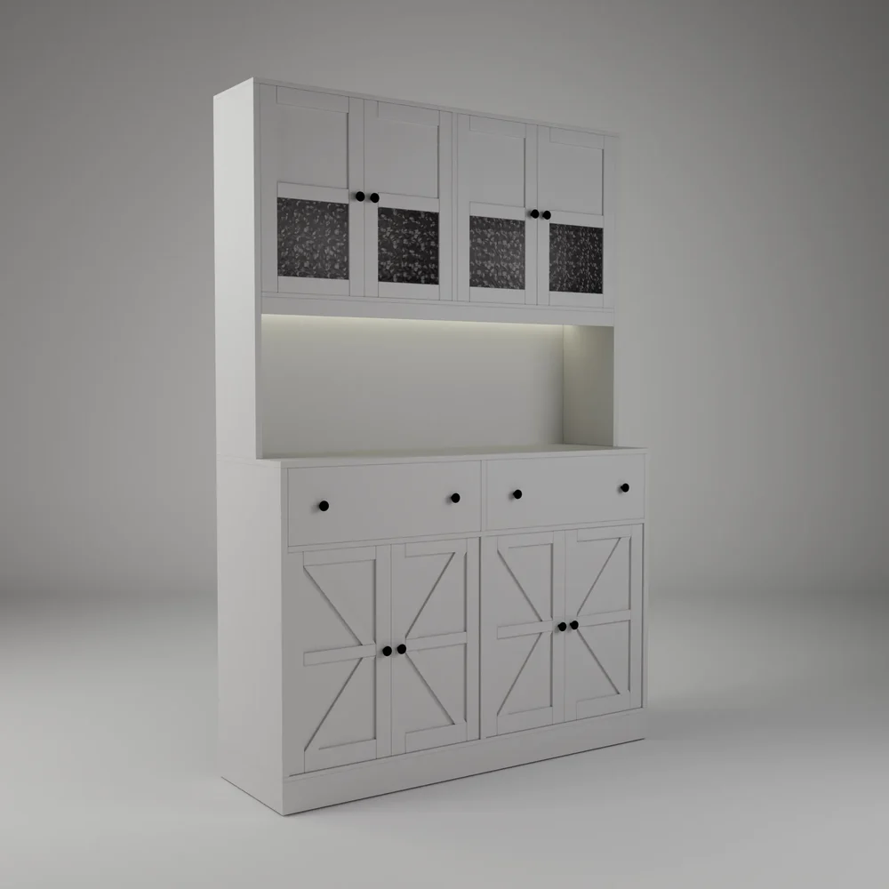 Kitchen Pantry With Led Light