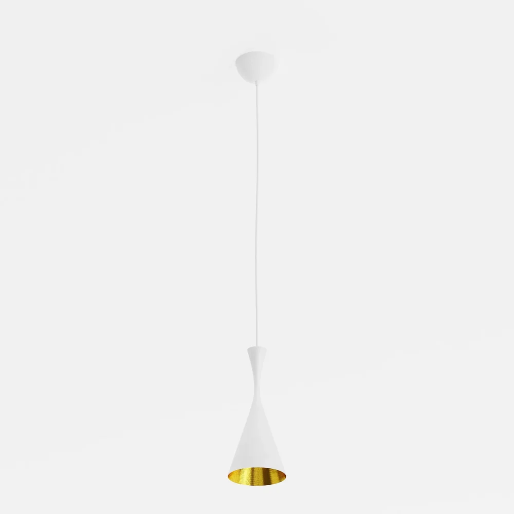 Dixon Beat Tall Pendant White
