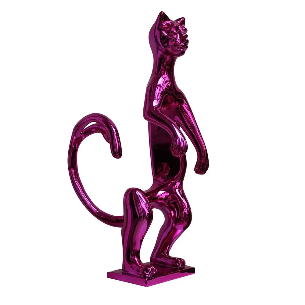 Fucsia Popcat Sculpture
