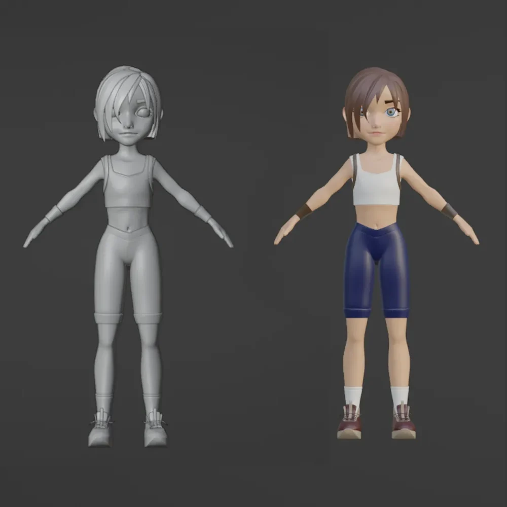 Sport Girl Base Mesh