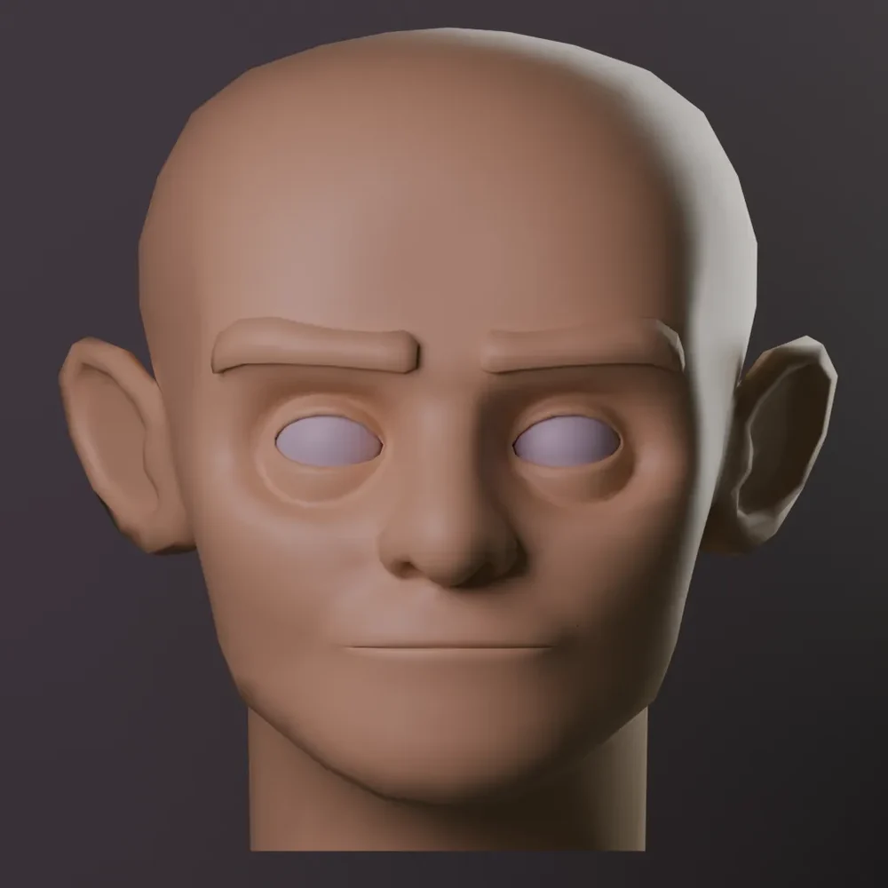 Stylized Oldman Head Basemesh