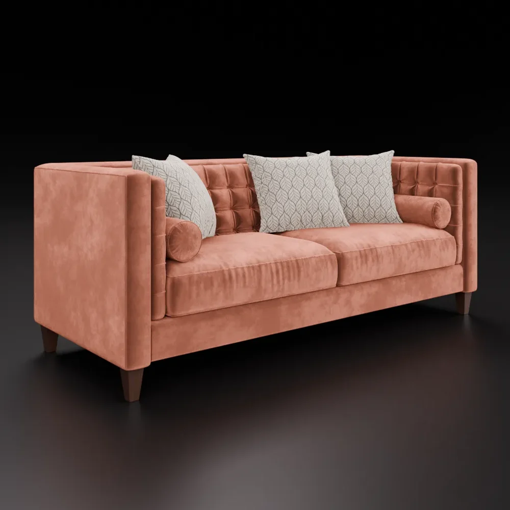 Sofa Jack Tuxedo Tufted