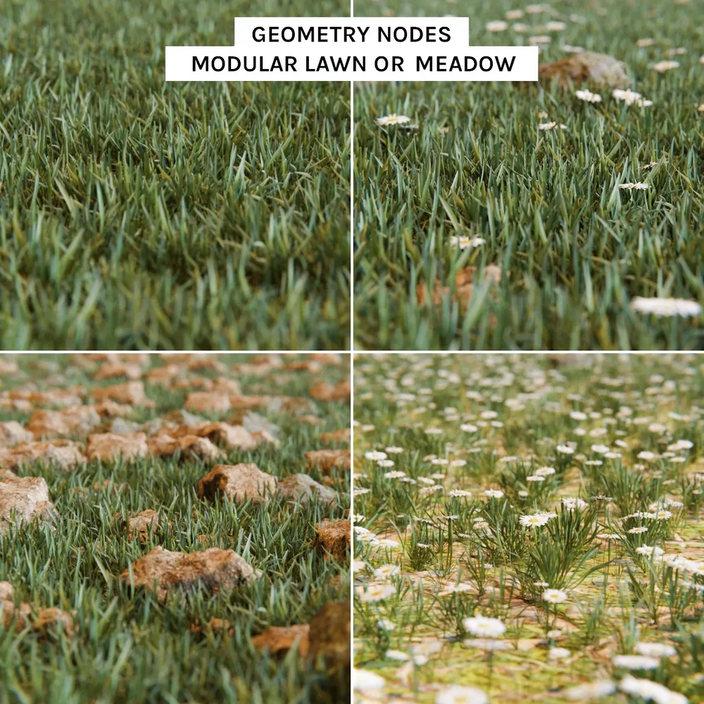 Modular Grass, Meadow Or Lawn