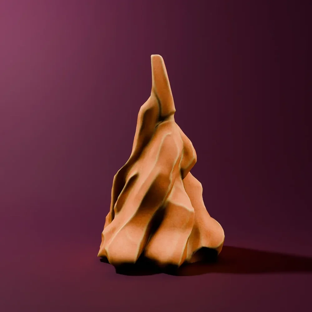 Low Poly Game Rock
