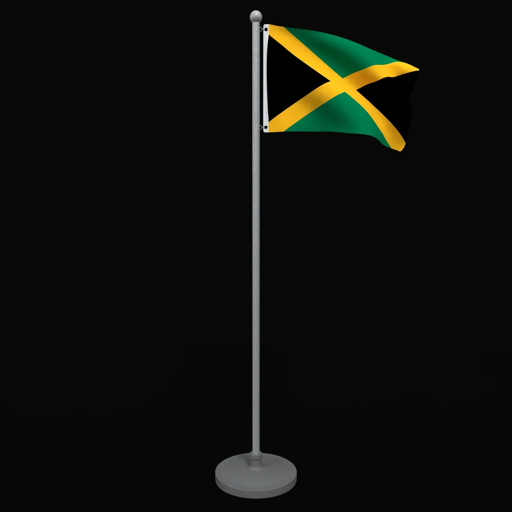 Animated Flag Of Jamaica