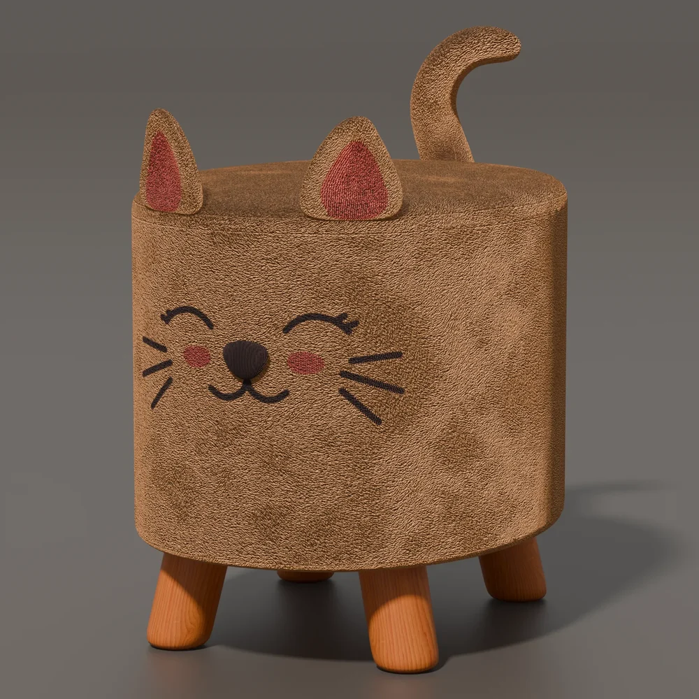 Children's Ottoman Cat