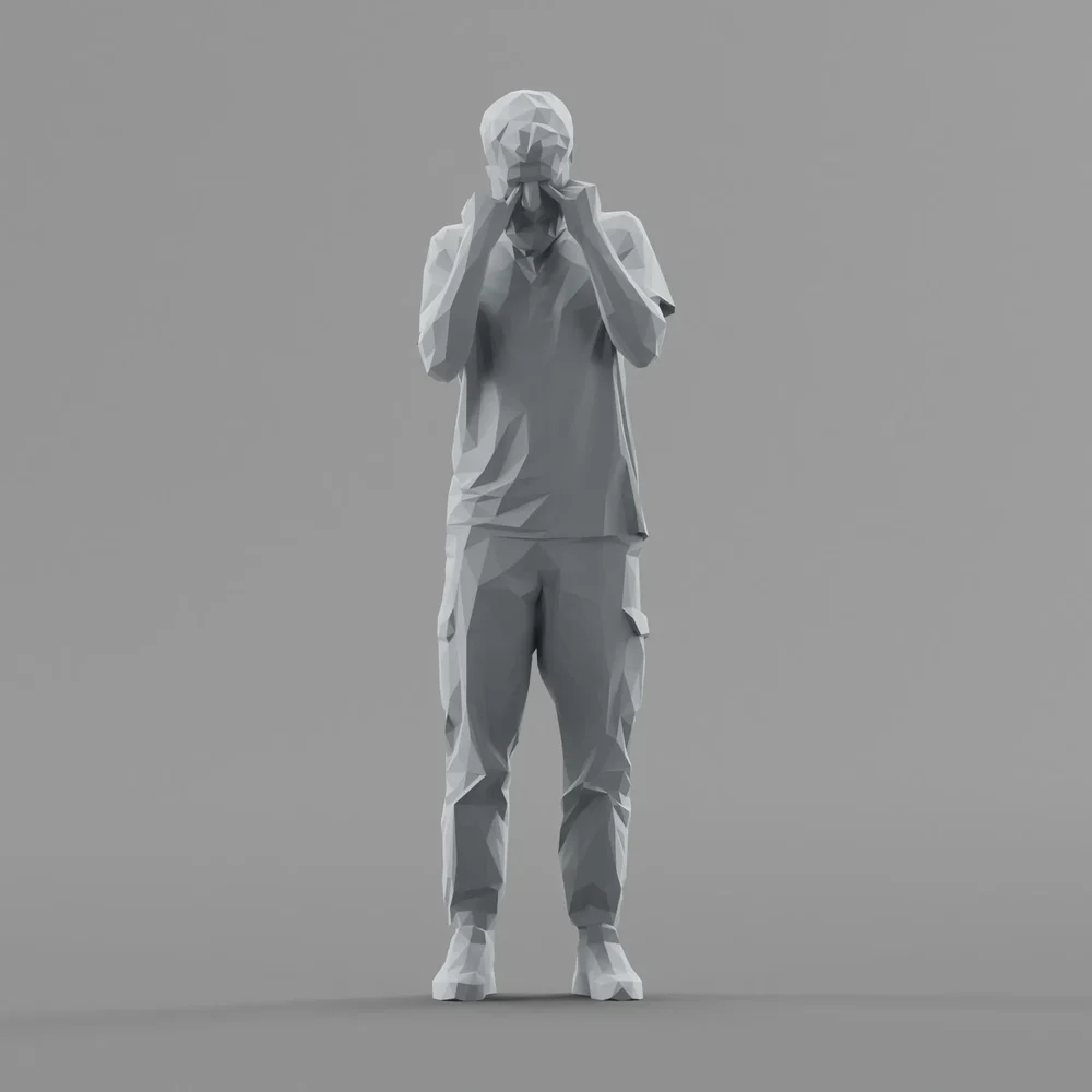 Lowpoly Male Standing