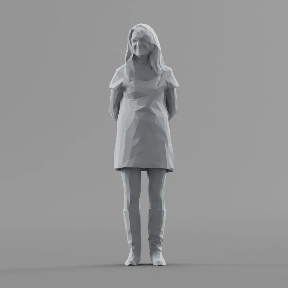 Lowpoly Female Standing