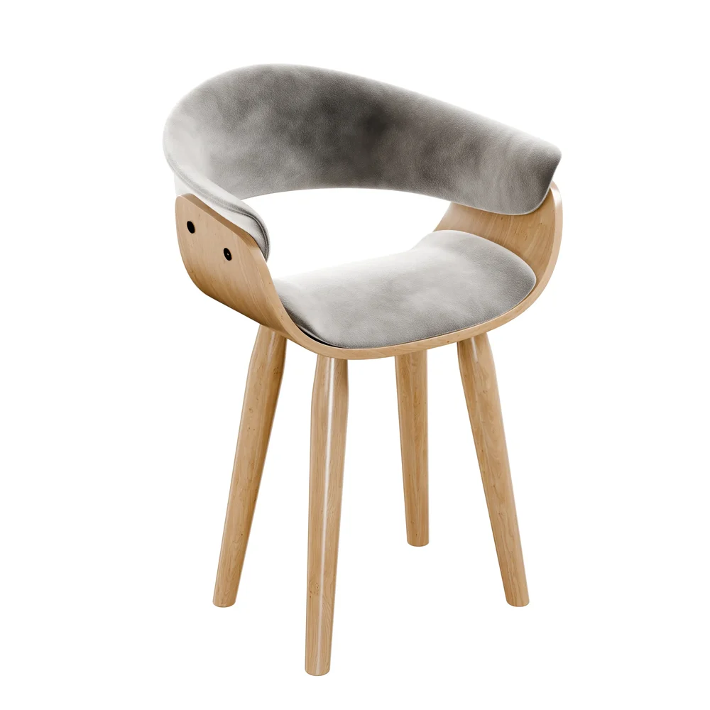 Grafton Dining Chair. Walnut & Grey