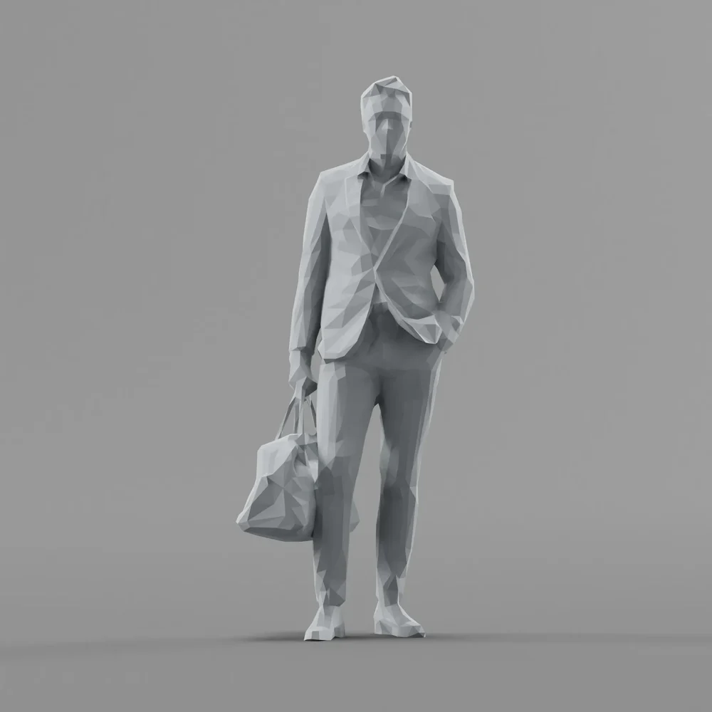 Lowpoly Male Standing