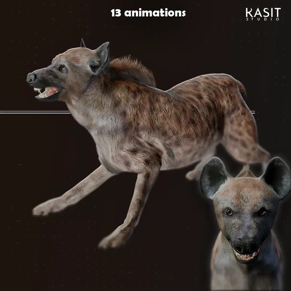 Hyena (Animated,Full Rigg)
