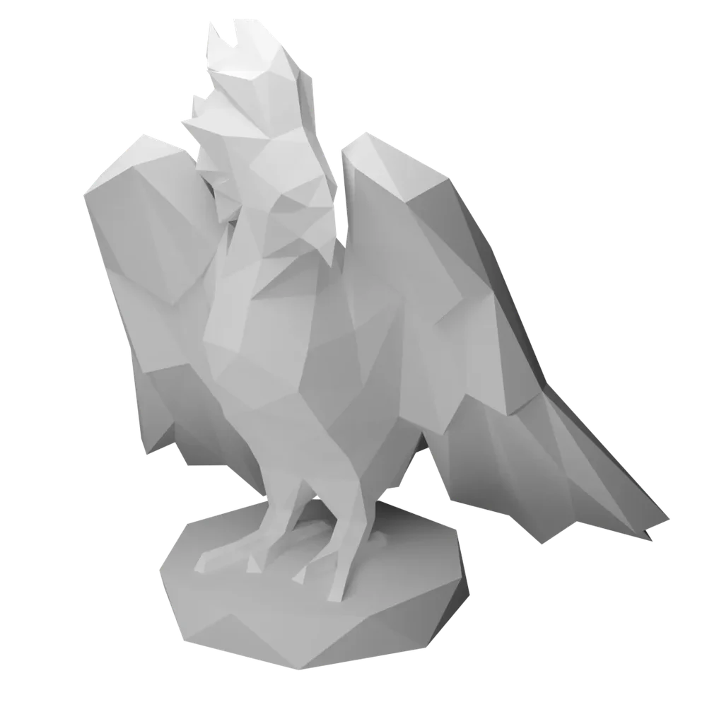 Bird. Polygonal Sculpture