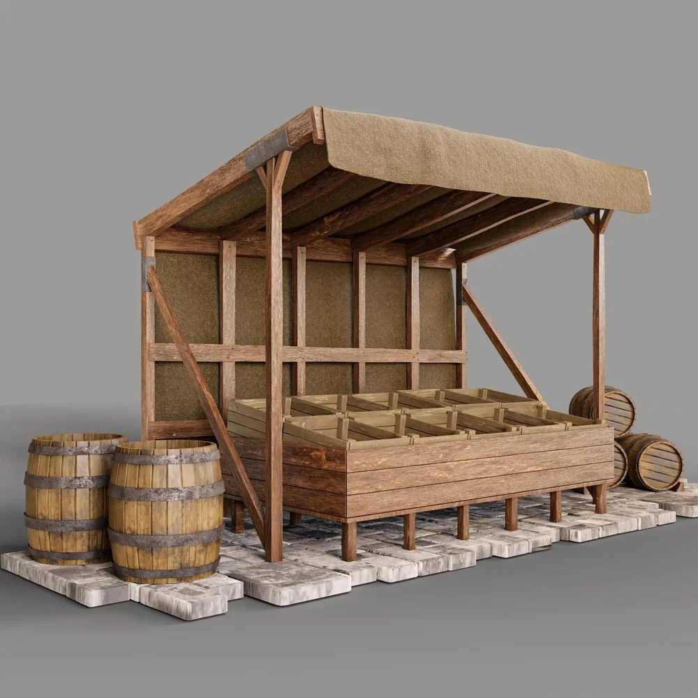 Medieval Market Stall