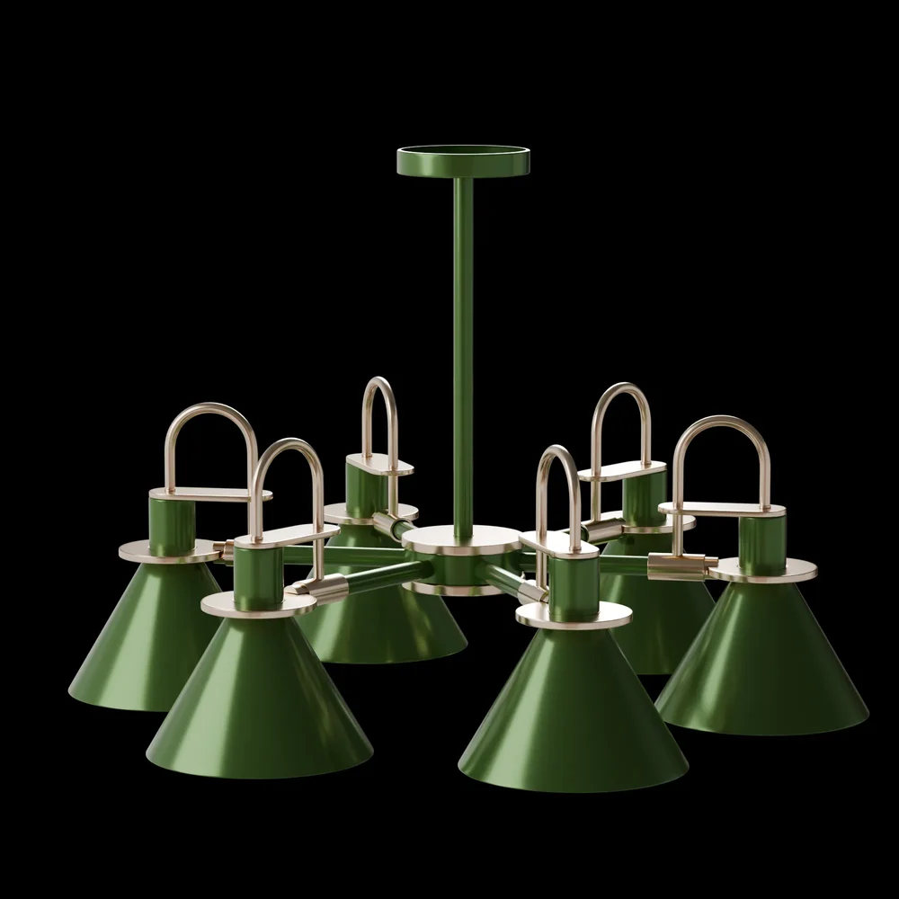 Coda Chandelier Green