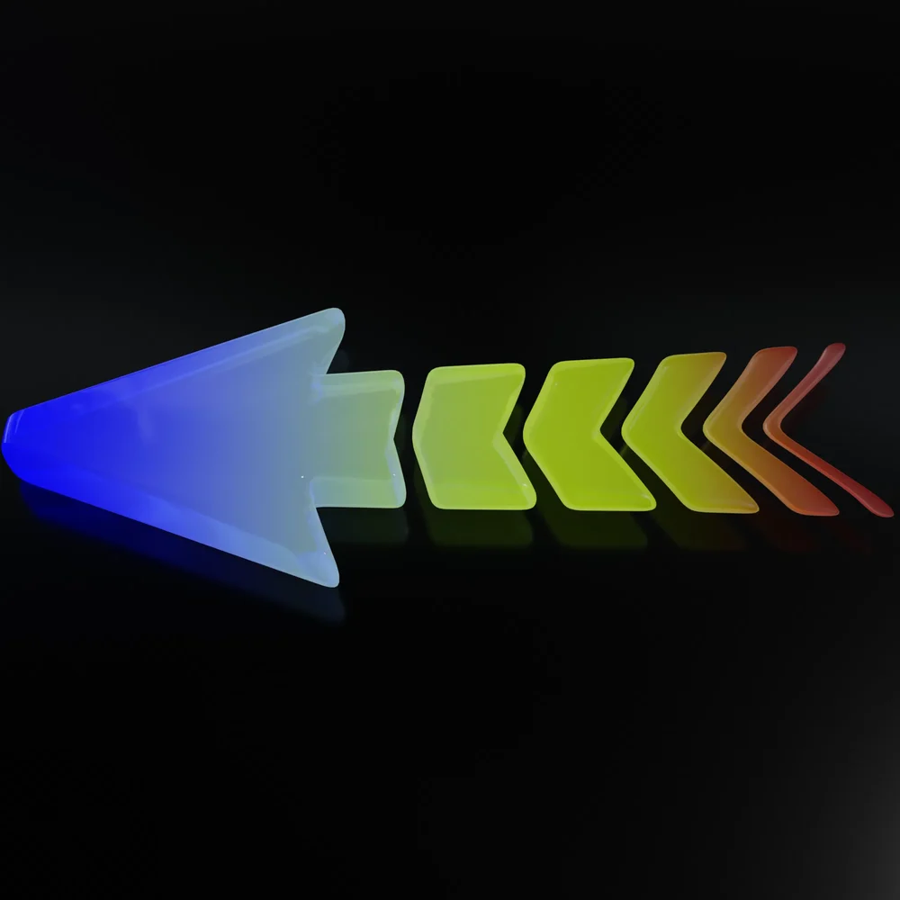 Colorful Glowing Arrow 08