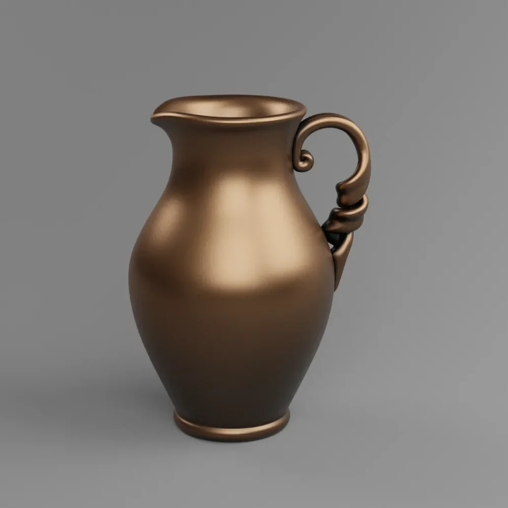 Vintage Brushed Bronze Pitcher